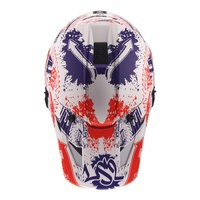 LS2 MX706J COZ Fantasy Junior Helmet - Matte White / Red / Blue 06 (M)