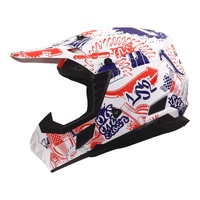 LS2 MX706J COZ Fantasy Junior Helmet - Matte White / Red / Blue 06 (S)