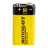 Motobatt 9V Alkaline Battery (1/Card) *10