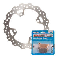 Brake Disc & Pad Rear Kit - Suzuki RMZ250 '04-'06 - Wave