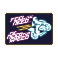 Oxford Garage Metal Sign: "Feel the Need É The Need for Speed"