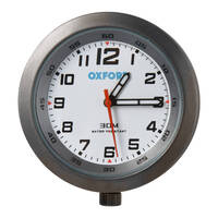 Oxford Clock Titanium Case & White Face with Bracket