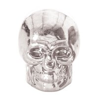 Oxford Valve Caps Skull Pair - Silver