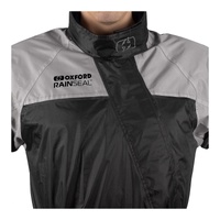 Oxford Rainseal One-Piece Rain Suit - Bright / Black (S)