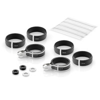 Rizoma Front Marker Light Adaptors Black for 39/41/43 mm Forks