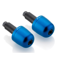 Rizoma Conical Bar Ends Blue for 22mm Handlebars