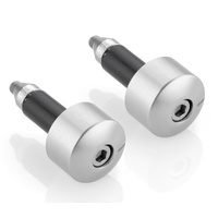 Rizoma Series 534 Bar Ends Silver for 22mm Handlebars