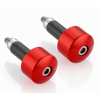 Rizoma Series 534 Bar Ends Red for 22mm Handlebars