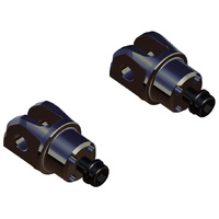 Rizoma Touring Rider Footpeg Adaptors Black for Honda CB 650 F 15-20
