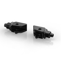 Rizoma Touring/Rally Rider Footpeg Mount Kit Black for Honda Africa Twin 18-19