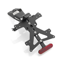 Rizoma Fox License Plate Support Kit Black for Yamaha YZF-R6
