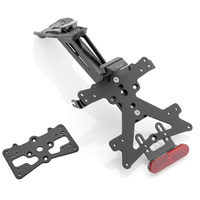 Rizoma Fox License Plate Support Kit Black for Ducati Panigale V4/V4 S/V4 Speciale 18-20