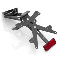 Rizoma Fox License Plate Support Kit Black for Triumph Daytona 675/675 R/Street Triple/Street Triple R 13 -20