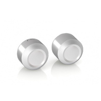 Rizoma Front Axle Nut Covers Silver for Harley-Davidson Softail Slim 14-17