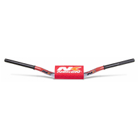 Neken Radical Design Handlebar YZF (Conical Design/Length 820mm/Height 118mm/Sweep 74mm) White/Red w/Red Pad