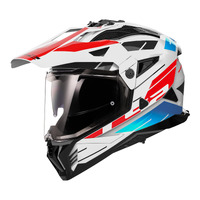 LS2 MX702 Pioneer II Namib - White / Red / Blue