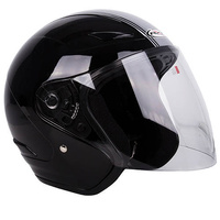 RXT METRO RETRO BLACK SILVER HELMET