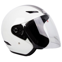 RXT METRO RETRO WHITE SILVER HELMET