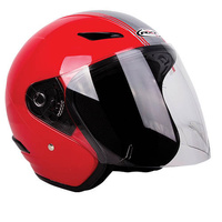 RXT METRO RETRO RED SILVER HELMET