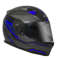 RXT STREET MISSILE MATT BLACK BLUE HELMET