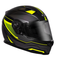 RXT STREET MISSILE MATT BLACK FLURO HELMET