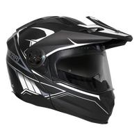 RXT SAFARI MATT BLACK WHITE HELMET