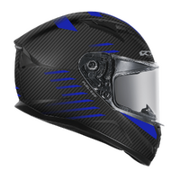 RXT STREET 2 825-FUEL MATT CARBO BLK/BLUE HELMET