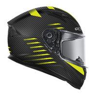 RXT STREET 2 825-FUEL MATT CARBO BLK/FLURO HELMET