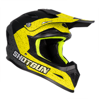 RXT SG1 ULTRA+ PRISM MATT BLACK/GREY/YELLOW HELMET