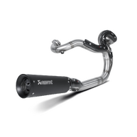 Akrapovic Open Line Black Titanium Exhaust System w/Black End Cap & Carbon Heat Shield for Harley-Davidson V-Rod VRSCF/VRSCDX 09-16 Models