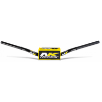 Neken SFH Handlebar (Smooth Feeling/Length 815mm/Height 132mm/Sweep 73mm) Black w/Yellow/Black Pad