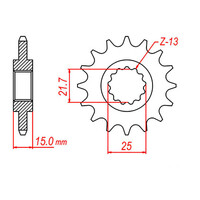 MTX 1182 Steel Front Sprocket #525