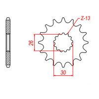 MTX 1183 Steel Front Sprocket #525