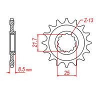 MTX 1537 Steel Front Sprocket #525