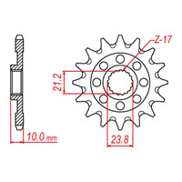 MTX 1443 Steel Front Sprocket #520