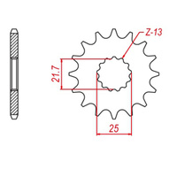 Sprocket Front MTX 436 / 565 17T #520 10-167-17