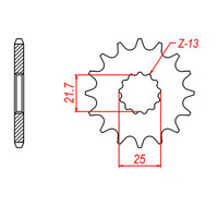 MTX 520 Steel Front Sprocket #525