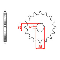 MTX 567 Steel Front Sprocket #530