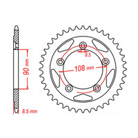 MTX 491 Steel Rear Sprocket #520