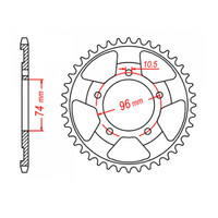 MTX 1209 Steel Rear Sprocket #520