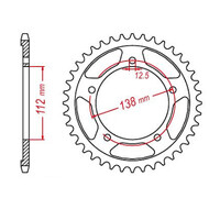 MTX 1316 Steel Rear Sprocket #520