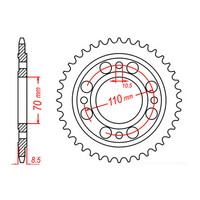 MTX 247 Steel Rear Sprocket #520