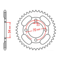 MTX 263 Steel Rear Sprocket #428 (45T) (11-059-45)