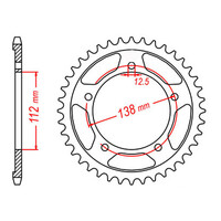 MTX 1304 Steel Rear Sprocket #525