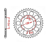 MTX 1303 Steel Rear Sprocket #520