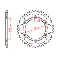 MTX 1258 Steel Rear Sprocket #428