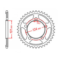 MTX 898 Steel Rear Sprocket #525