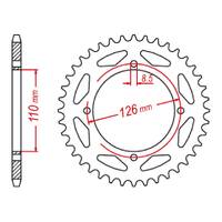 MTX 1466 Steel Rear Sprocket #428 (47T) (11-1466-47)