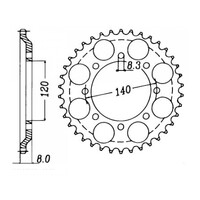 MTX 477 Steel Rear Sprocket #520