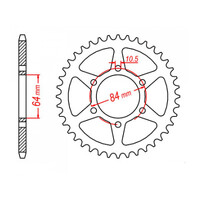 MTX 814 Steel Rear Sprocket #530